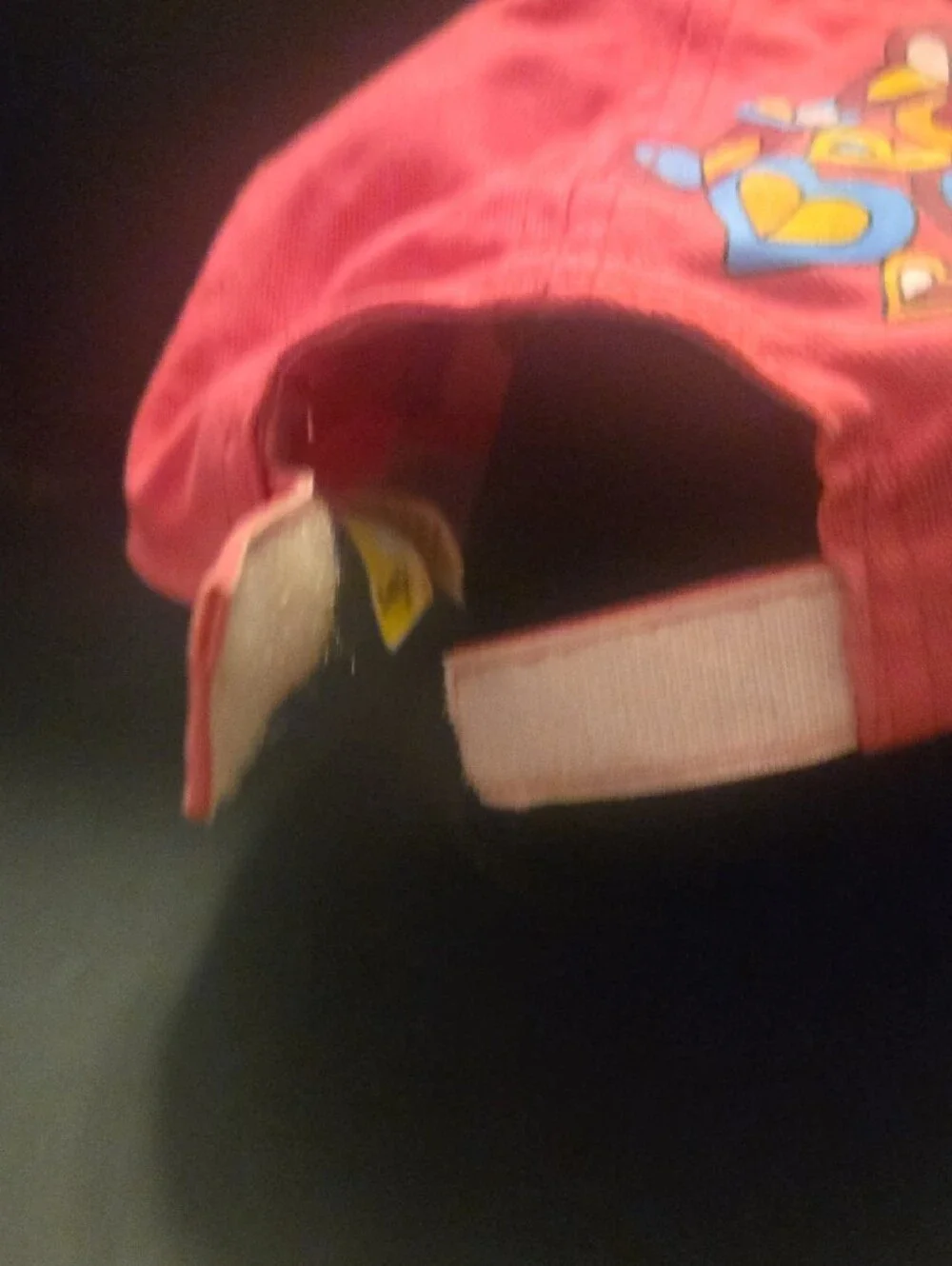 Pink Tweety Kids Baseball Hat with Heart Motif